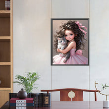 Load image into Gallery viewer, Diamond Painting - Full Round - sweet girl (40*50CM)
