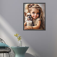 Load image into Gallery viewer, Diamond Painting - Full Round - sweet girl (40*50CM)
