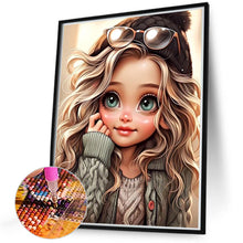 Load image into Gallery viewer, Diamond Painting - Full Round - sweet girl (40*50CM)
