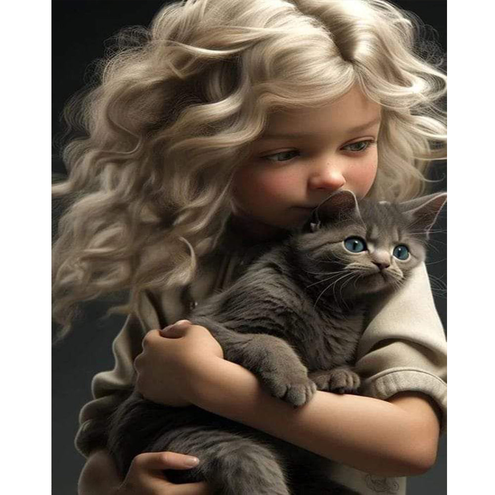 Diamond Painting - Full Round - sweet girl (40*50CM)