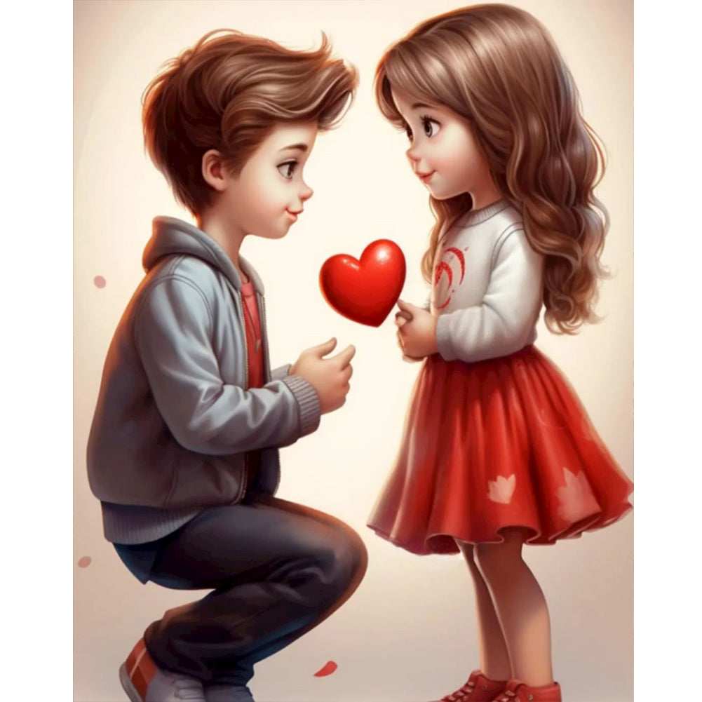 Diamond Painting - Full Round - sweet couple (40*50CM)