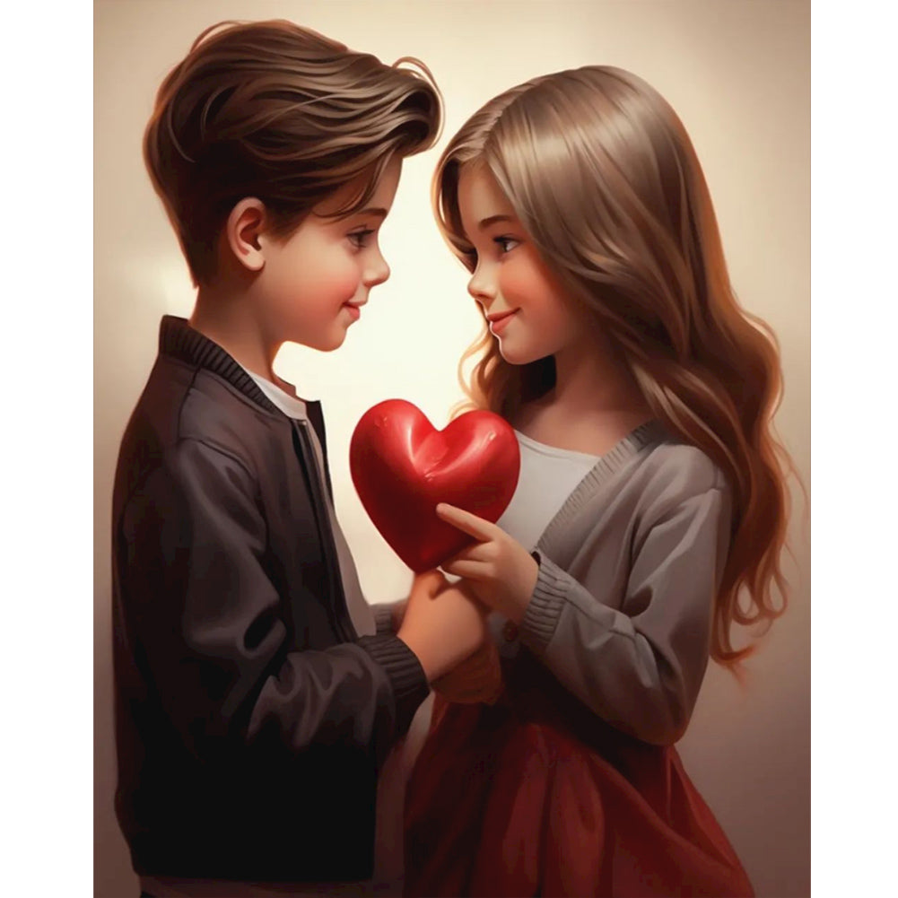 Diamond Painting - Full Round - sweet couple (40*50CM)
