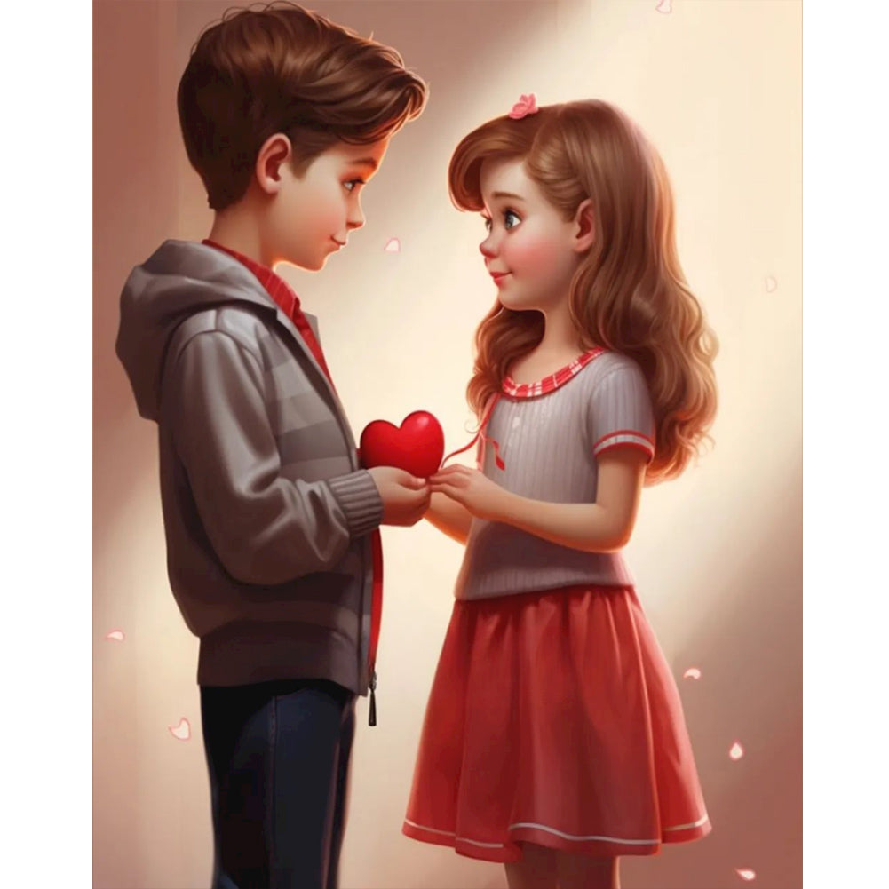 Diamond Painting - Full Round - sweet couple (40*50CM)