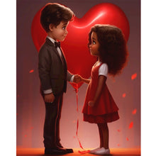 Load image into Gallery viewer, Diamond Painting - Full Round - sweet couple (40*50CM)
