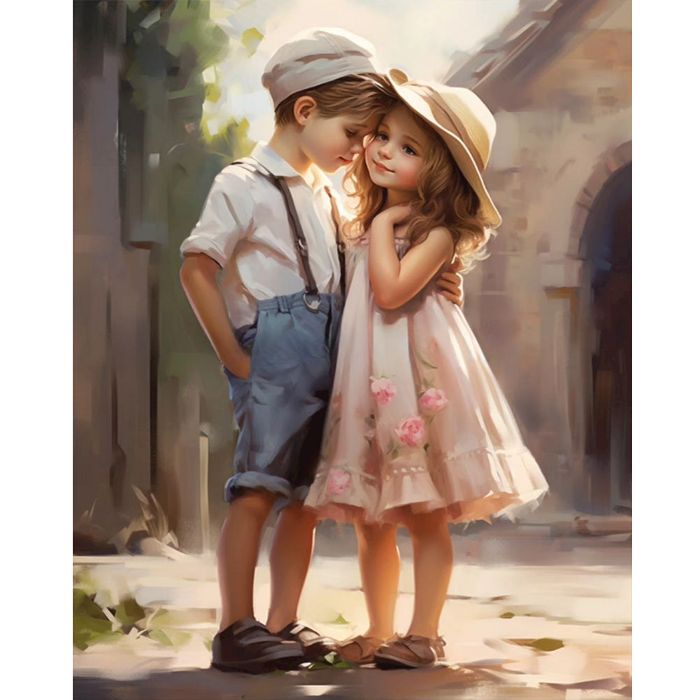 Diamond Painting - Full Round - sweet couple (40*50CM)