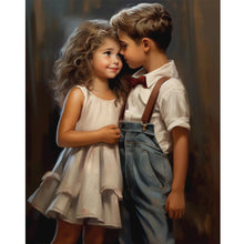 Load image into Gallery viewer, Diamond Painting - Full Round - sweet couple (40*50CM)

