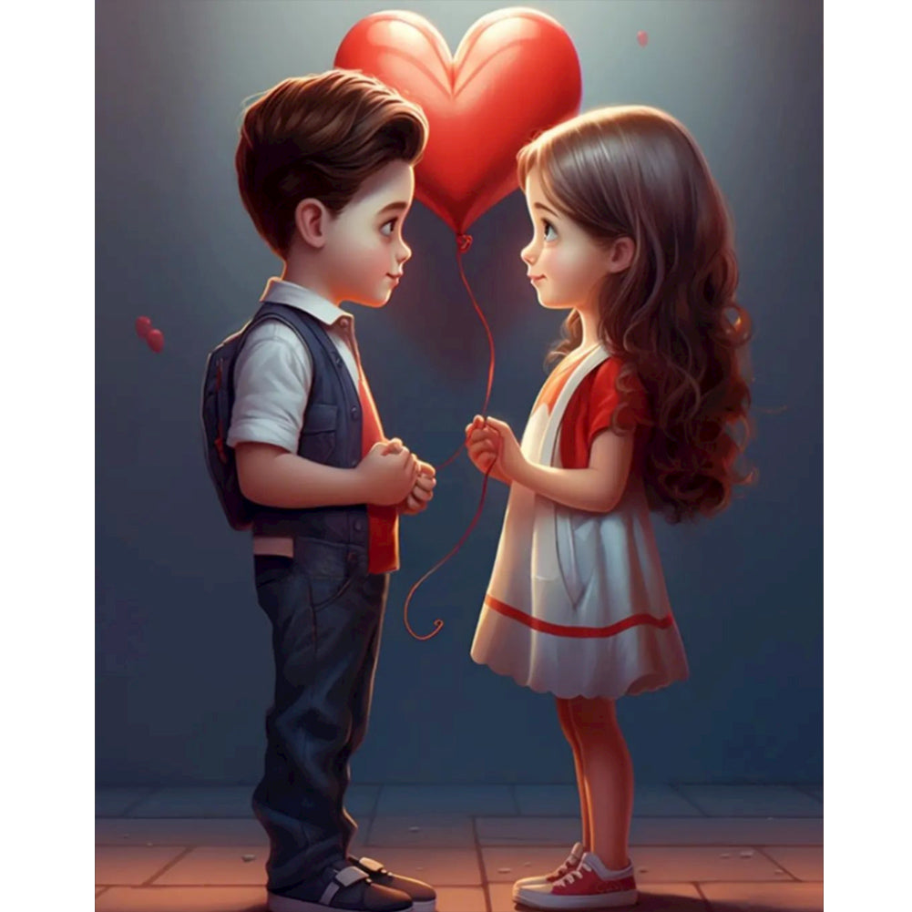 Diamond Painting - Full Round - sweet couple (40*50CM)