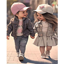 Load image into Gallery viewer, Diamond Painting - Full Round - sweet couple (40*50CM)
