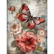 Load image into Gallery viewer, Diamond Painting - Full Square - butterfly flower (30*40CM)

