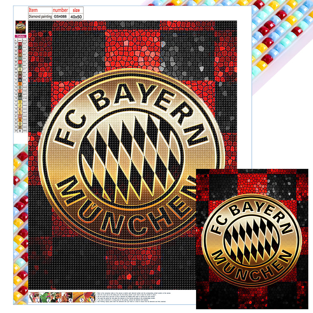 Diamond Painting - Full Square - Bayern Munich logo (40*50CM)