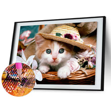 Load image into Gallery viewer, Diamond Painting - Full Round - kitten (40*30CM)
