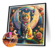 Load image into Gallery viewer, Diamond Painting - Full Round - rainbow wings cat (30*30CM)

