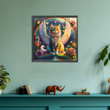 Load image into Gallery viewer, Diamond Painting - Full Round - rainbow wings cat (30*30CM)
