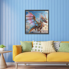 Load image into Gallery viewer, Diamond Painting - Partial Special Shaped - flying dragon (30*30CM)
