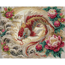 Load image into Gallery viewer, Diamond Painting - Partial Special Shaped - red koi (40*50CM)
