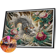 Load image into Gallery viewer, Diamond Painting - Partial Special Shaped - black koi (40*50CM)
