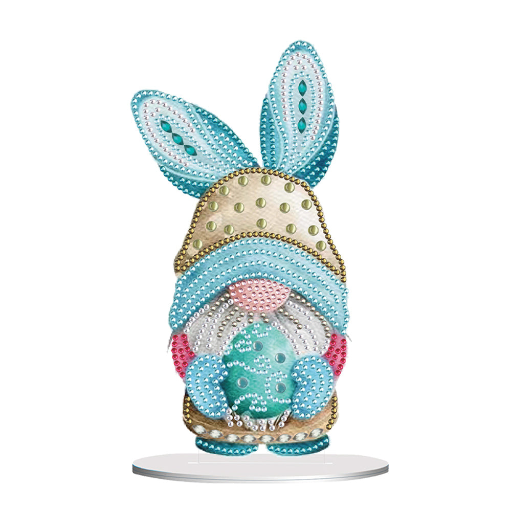 Easter Gnome Special Shaped Desktop Diamond Art Kits Bedroom Table Decoration
