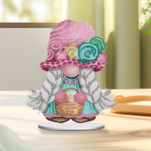 Load image into Gallery viewer, Easter Gnome Special Shaped Desktop Diamond Art Kits Bedroom Table Decoration
