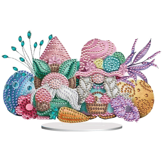 Easter Gnome Special Shaped Desktop Diamond Art Kits Bedroom Table Decoration