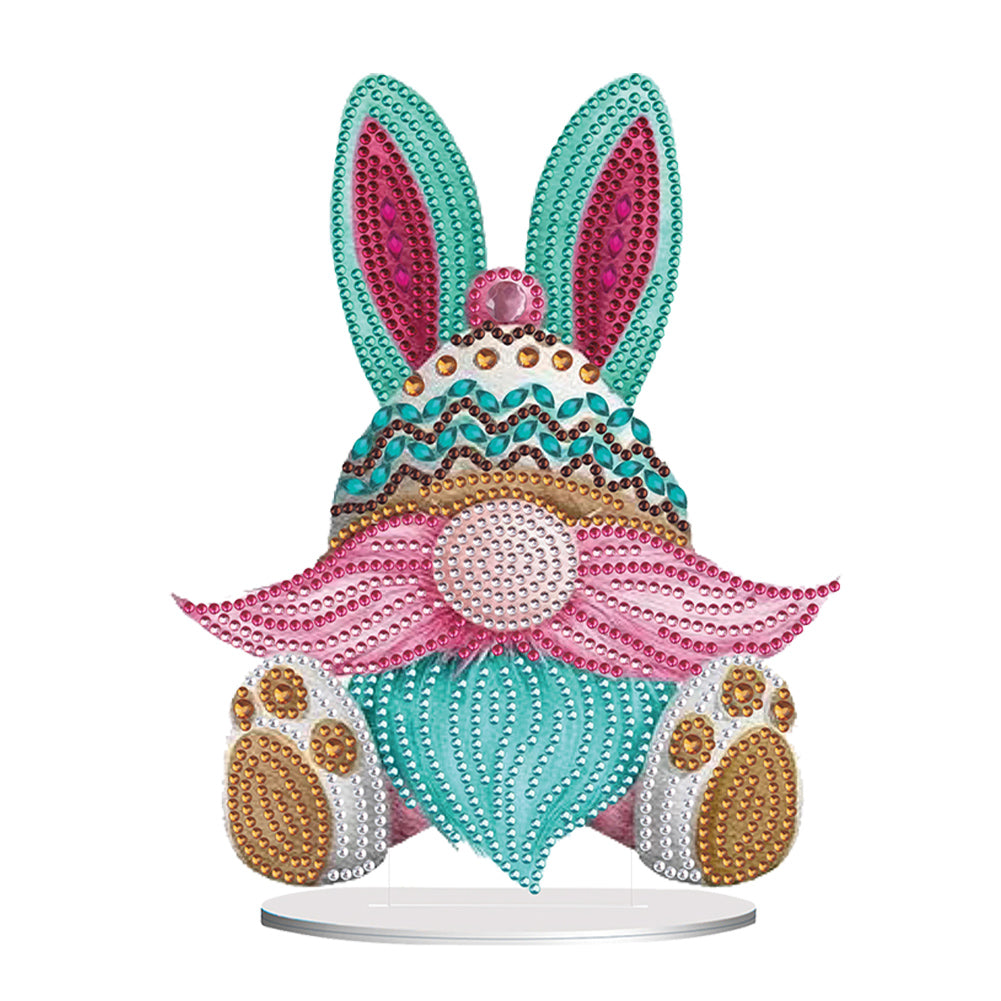 Easter Gnome Special Shaped Desktop Diamond Art Kits Bedroom Table Decoration
