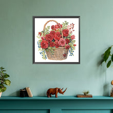 Load image into Gallery viewer, Diamond Painting - Partial Special Shaped - flower basket (30*30CM)
