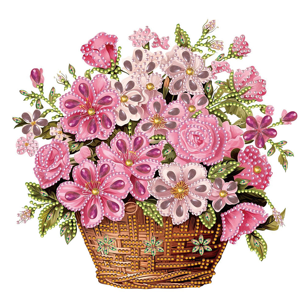 Diamond Painting - Partial Special Shaped - flower basket (30*30CM)