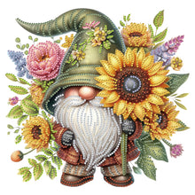 Load image into Gallery viewer, Diamond Painting - Partial Special Shaped - Flower Gnome (30*30CM)
