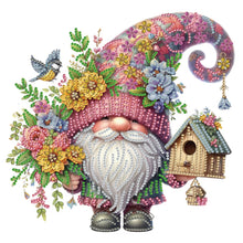 Load image into Gallery viewer, Diamond Painting - Partial Special Shaped - Flower Gnome (30*30CM)

