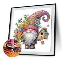 Load image into Gallery viewer, Diamond Painting - Partial Special Shaped - Flower Gnome (30*30CM)
