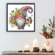 Load image into Gallery viewer, Diamond Painting - Partial Special Shaped - Flower Gnome (30*30CM)

