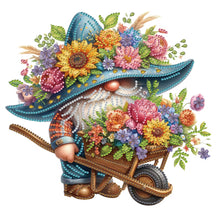 Load image into Gallery viewer, Diamond Painting - Partial Special Shaped - Flower Gnome (30*30CM)
