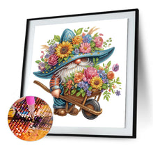 Load image into Gallery viewer, Diamond Painting - Partial Special Shaped - Flower Gnome (30*30CM)
