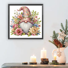 Load image into Gallery viewer, Diamond Painting - Partial Special Shaped - Flower Gnome (30*30CM)
