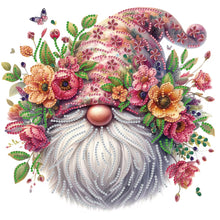 Load image into Gallery viewer, Diamond Painting - Partial Special Shaped - Flower Gnome (30*30CM)
