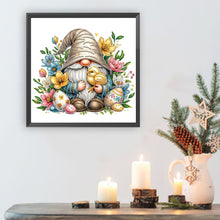 Load image into Gallery viewer, Diamond Painting - Partial Special Shaped - Flower Gnome (30*30CM)
