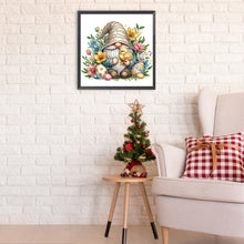 Load image into Gallery viewer, Diamond Painting - Partial Special Shaped - Flower Gnome (30*30CM)
