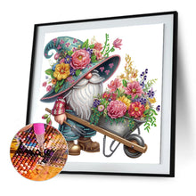 Load image into Gallery viewer, Diamond Painting - Partial Special Shaped - Flower Gnome (30*30CM)

