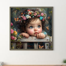 Load image into Gallery viewer, Diamond Painting - Full Round - Big-eyed doll (30*30CM)
