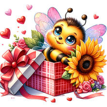 Load image into Gallery viewer, Diamond Painting - Full Round - cute bee (30*30CM)

