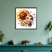 Load image into Gallery viewer, Diamond Painting - Full Round - cute bee (30*30CM)
