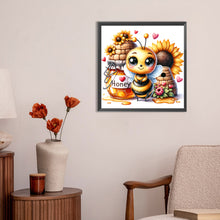 Load image into Gallery viewer, Diamond Painting - Full Round - cute bee (30*30CM)
