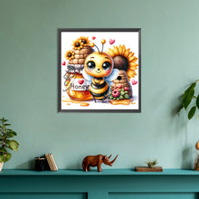 Load image into Gallery viewer, Diamond Painting - Full Round - cute bee (30*30CM)
