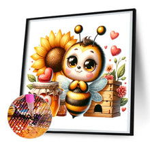 Load image into Gallery viewer, Diamond Painting - Full Round - cute bee (30*30CM)
