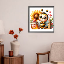 Load image into Gallery viewer, Diamond Painting - Full Round - cute bee (30*30CM)
