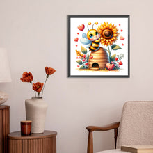 Load image into Gallery viewer, Diamond Painting - Full Round - cute bee (30*30CM)
