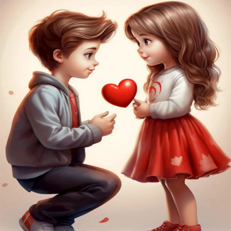 Diamond Painting - Full Square - Valentine's Day Couple (30*40CM)