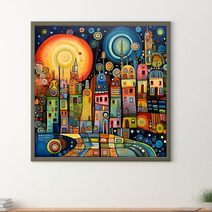 Diamond Painting - Full Round - color house (40*40CM)