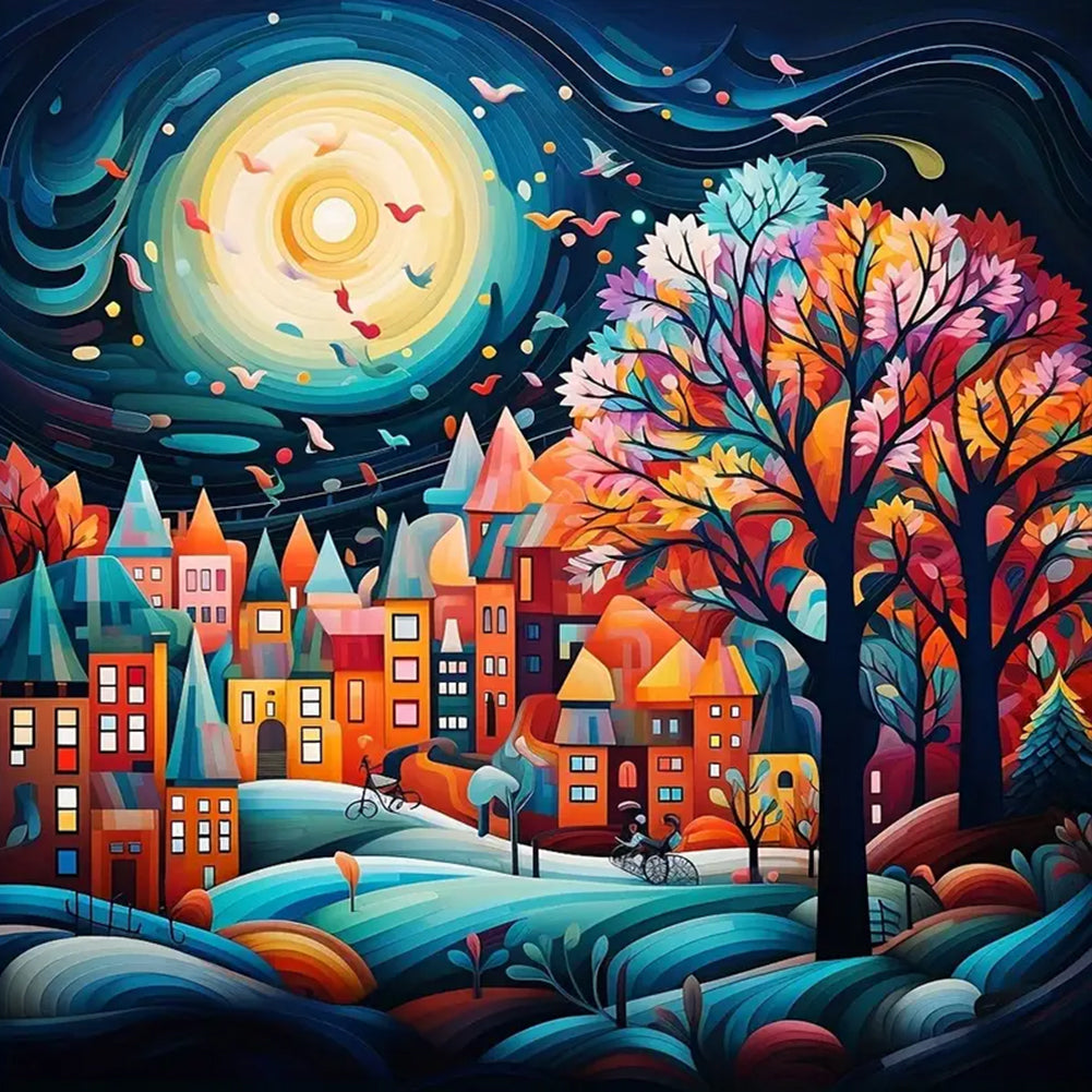 Diamond Painting - Full Round - color house (40*40CM)