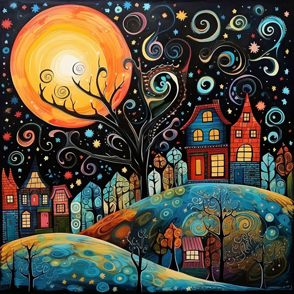 Diamond Painting - Full Round - color house (30*30CM)