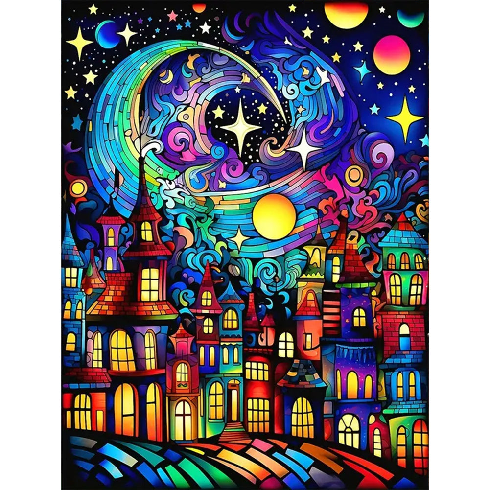 Diamond Painting - Full Round - color house (30*40CM)